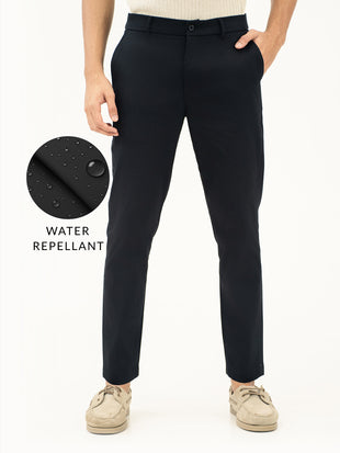 Stormguard Black Water Repellent Slim Fit Stretch Chinos