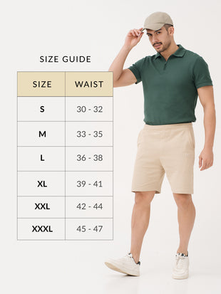 Sunbaked Beige Relaxed Fit Sweatshorts