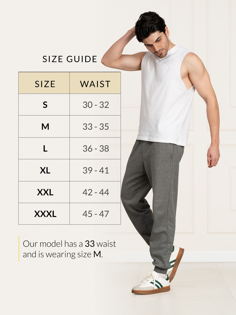 Thorne Grey Melange Tapered Fit Joggers