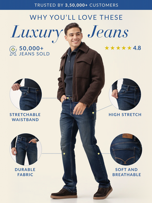 Urban Indigo Luxury Relaxed Fit Jeans