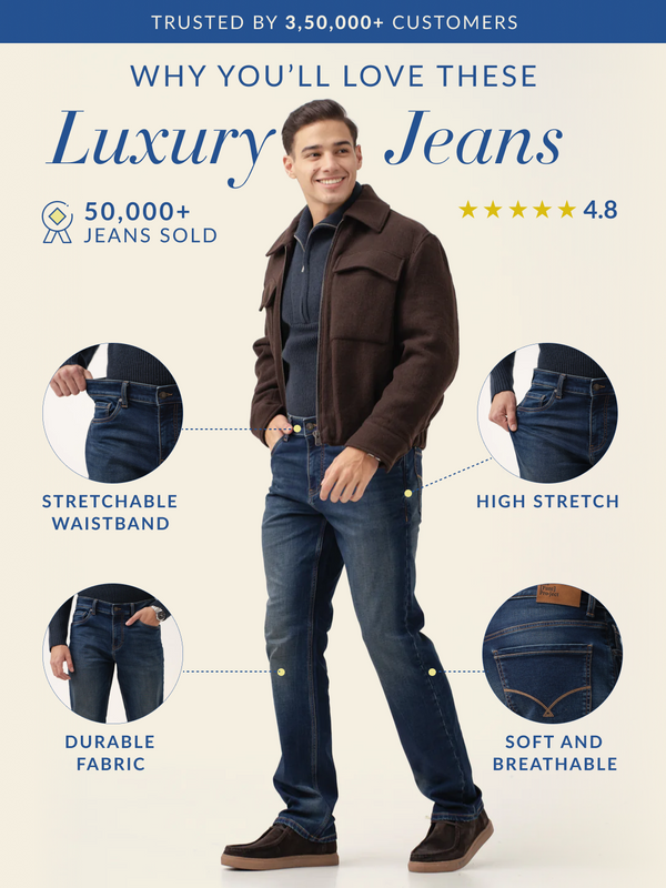 Urban Indigo Luxury Relaxed Fit Jeans
