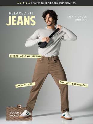 Weathered Olive Relaxed Fit Jeans