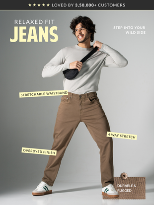 Weathered Olive Relaxed Fit Jeans