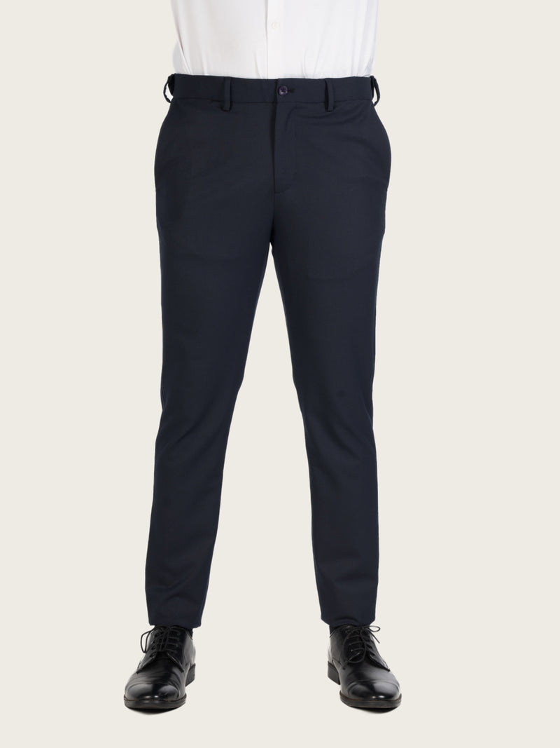 Wind Blue Water Repellant Slim Fit Stretch Formal Pants