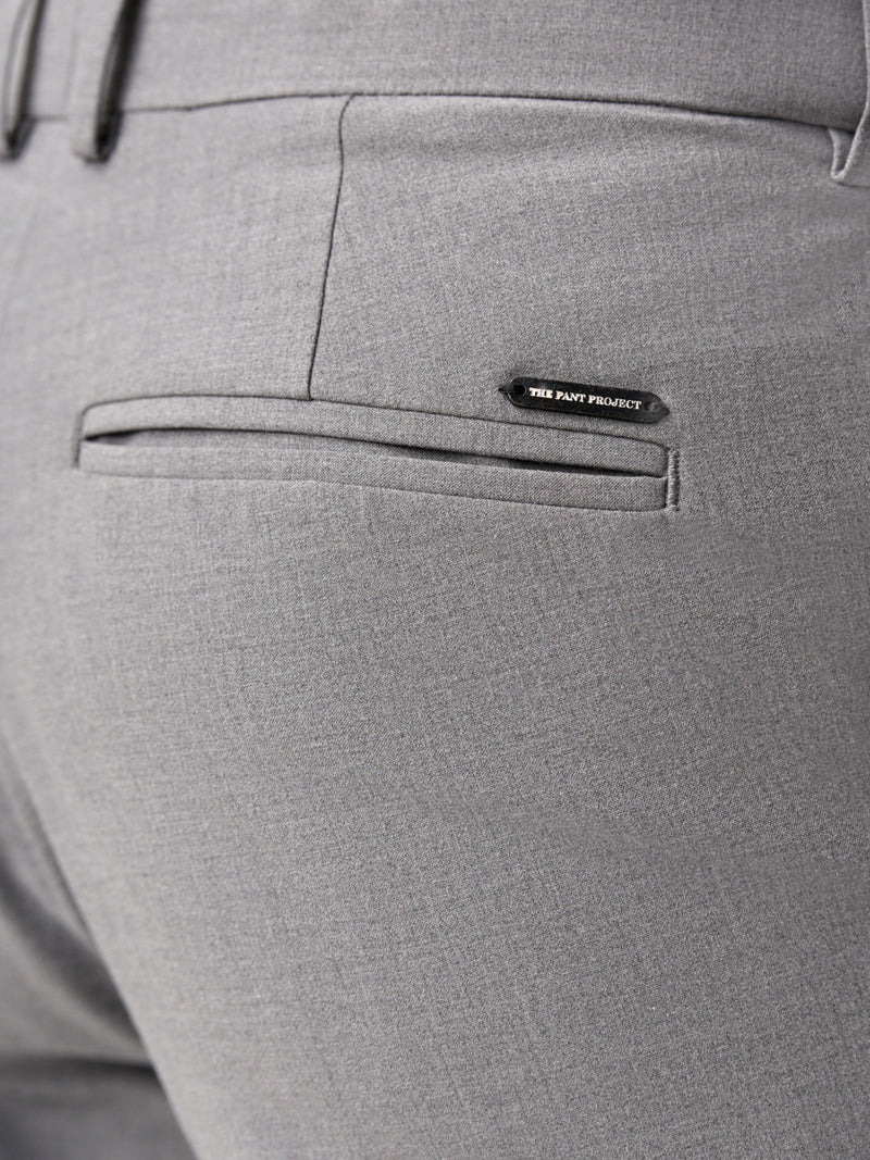back pocket branding of Pant Project mineral grey stretchable pants