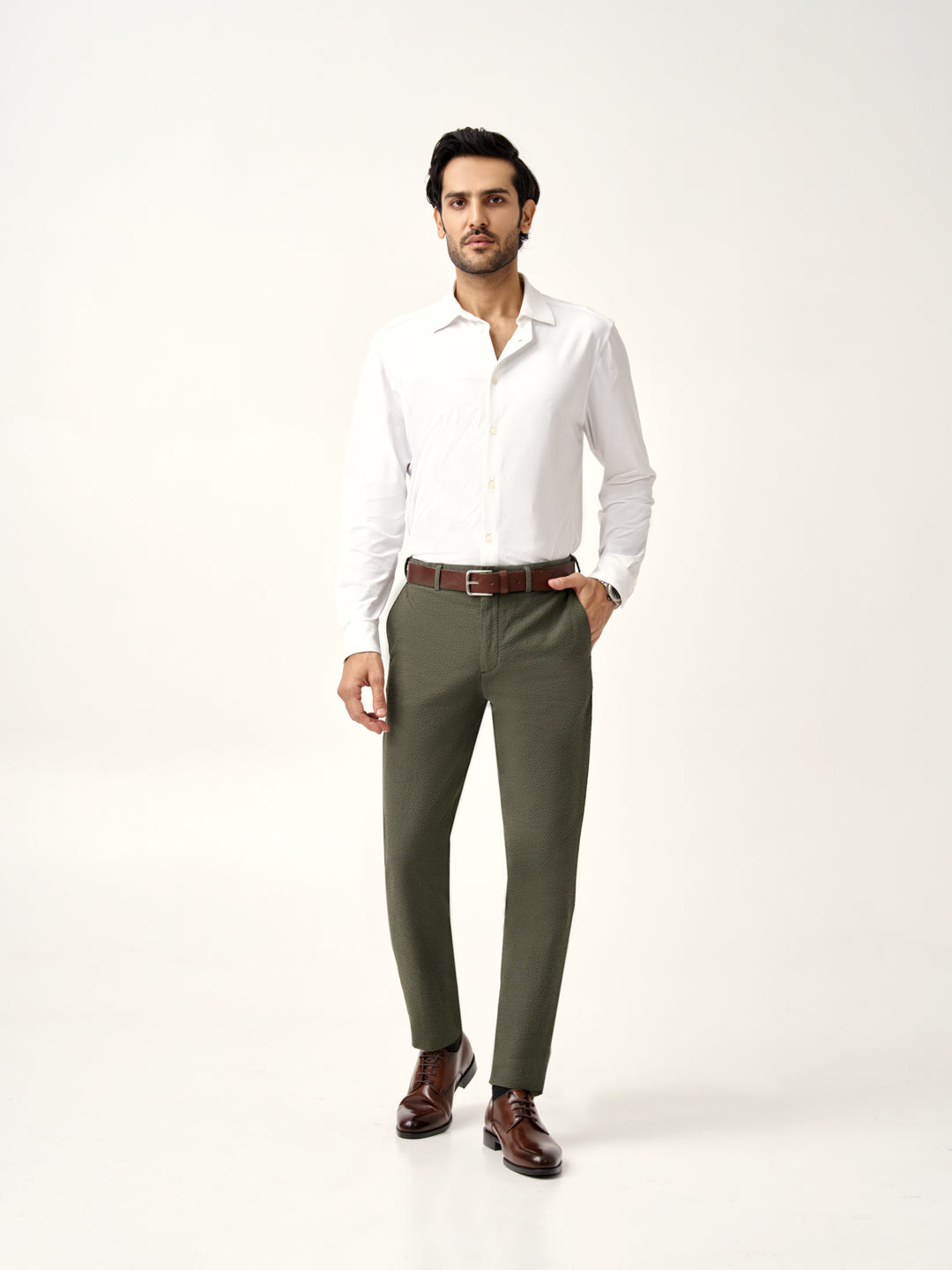 Green seersucker pants new arrivals