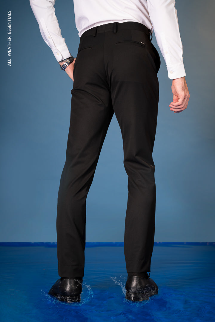Buy Mens Black Waterproof Formal Pants Online In India