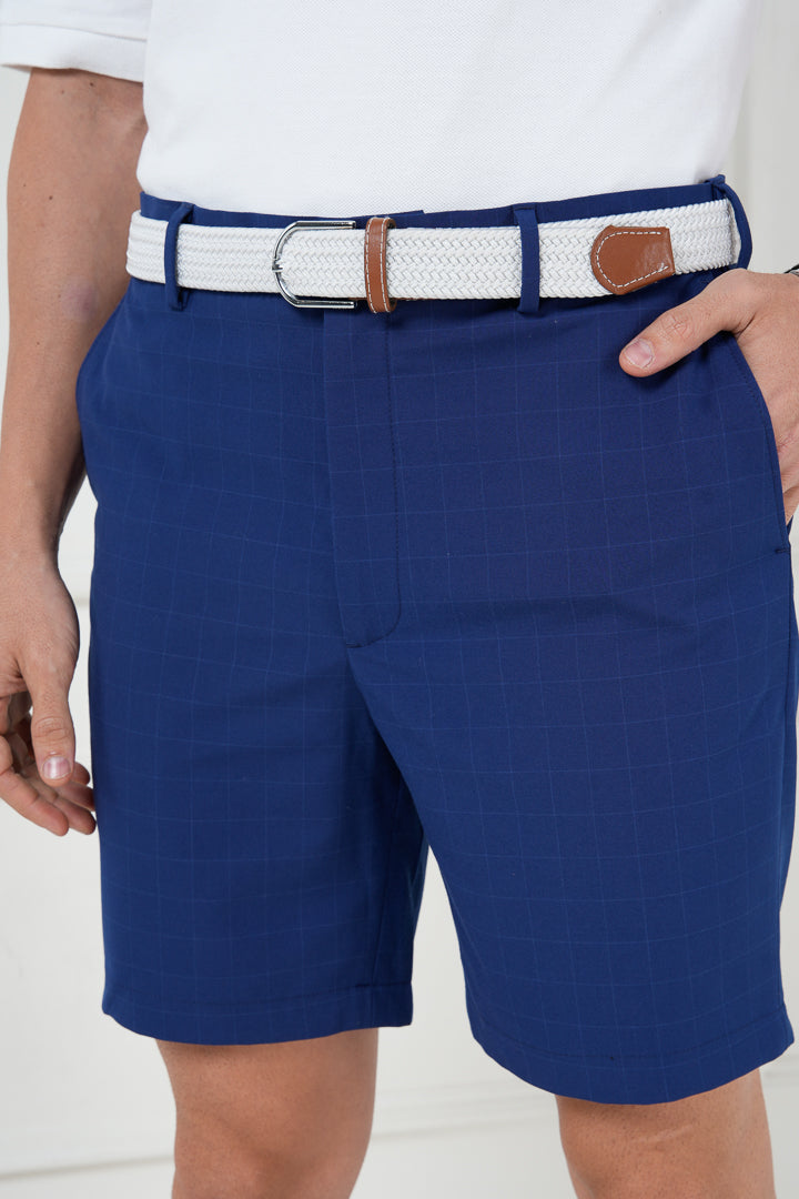 electric blue chino shorts