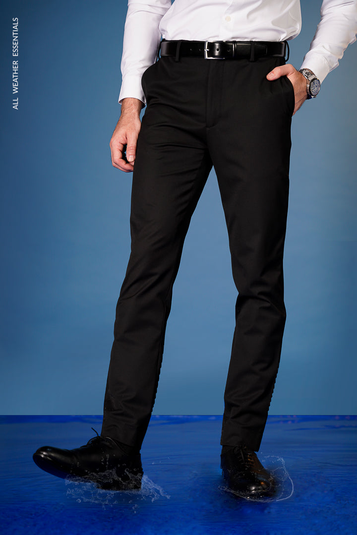 Buy Haoser Men's Cotton Blend Formal Trouser (HI-TRBlack4_Black_28) Pack of  1 at Amazon.in