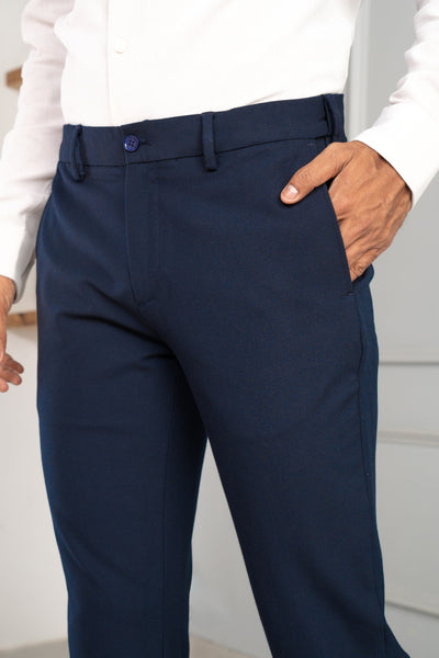 Easy Royal Navy Pant  Formal pant for men, Everyday pants, Navy pants