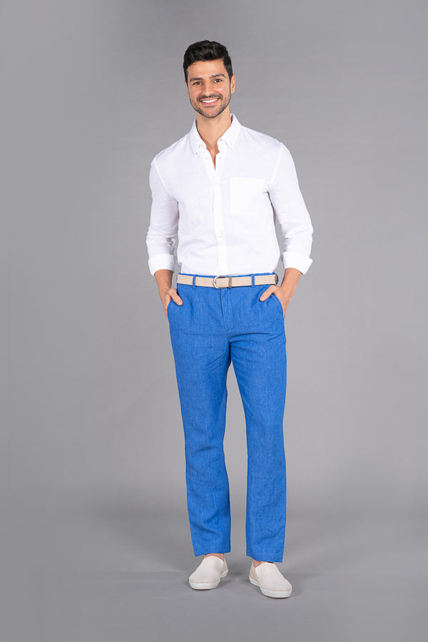 Blue Trousers Men