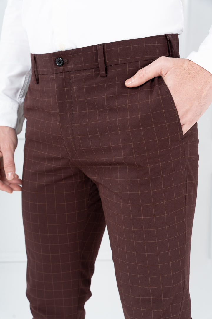 Brown Formal Pants Matching Shirt