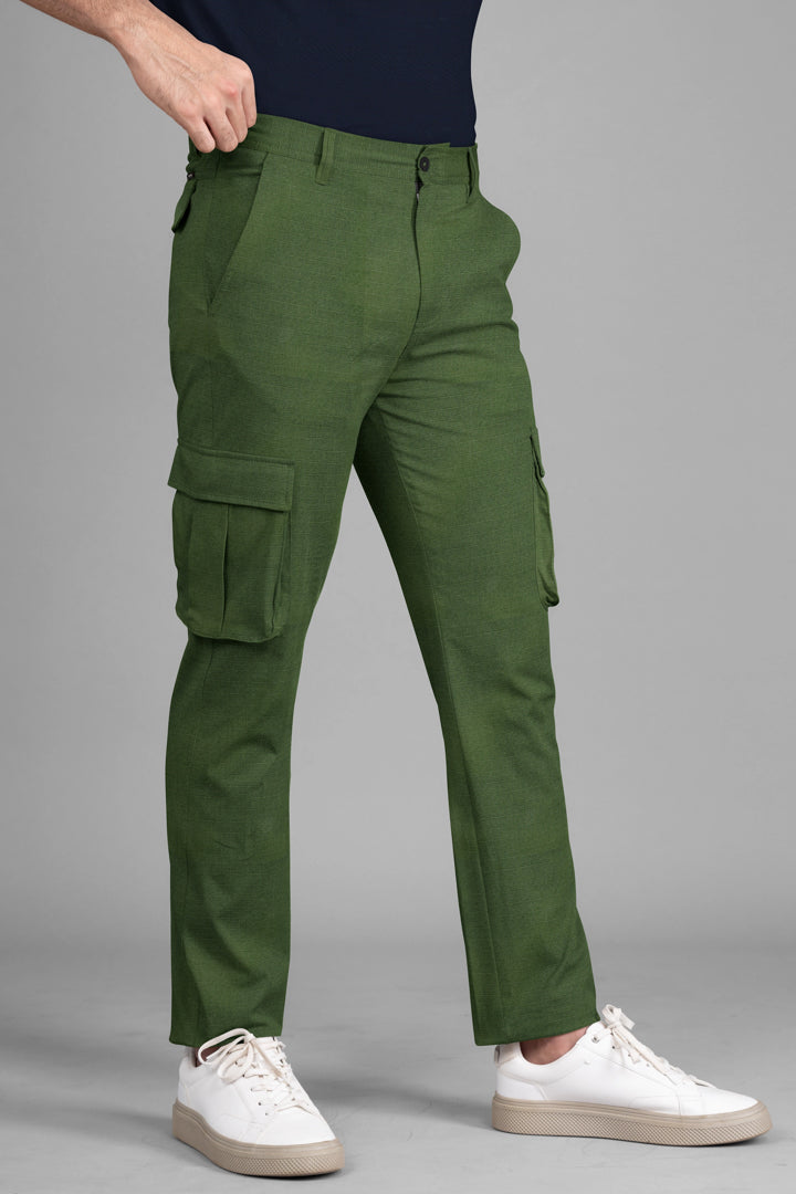 Buy Green Ripstop Cargo Adventure Pants For Men Online In India