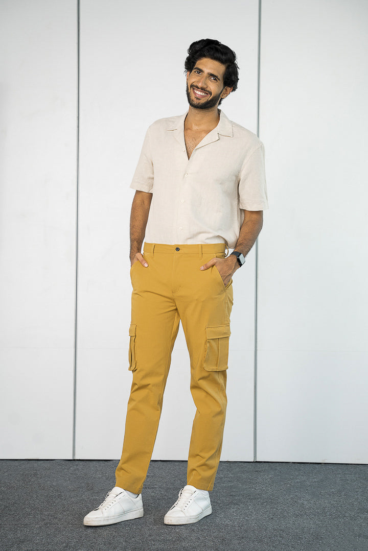yellow colour pants