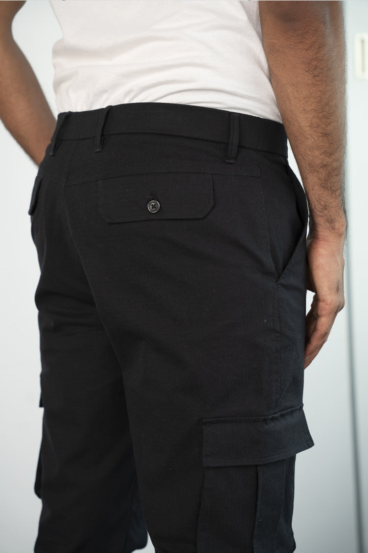 cargo trousers for men black