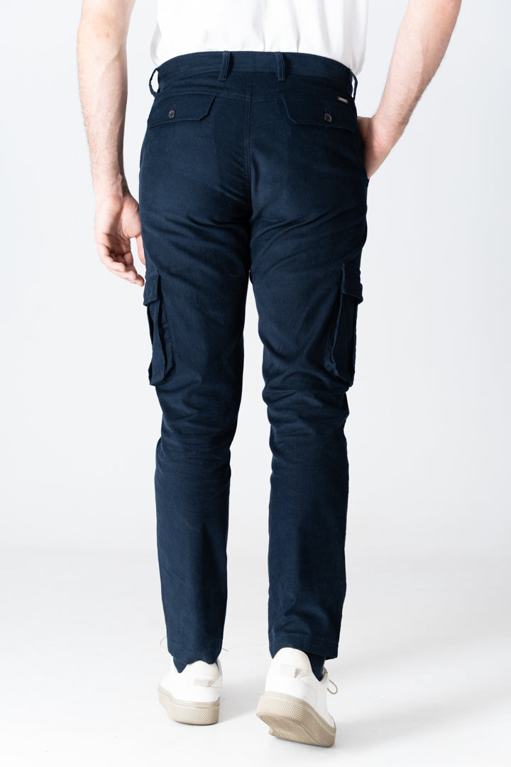 corduroy cargo pants navy