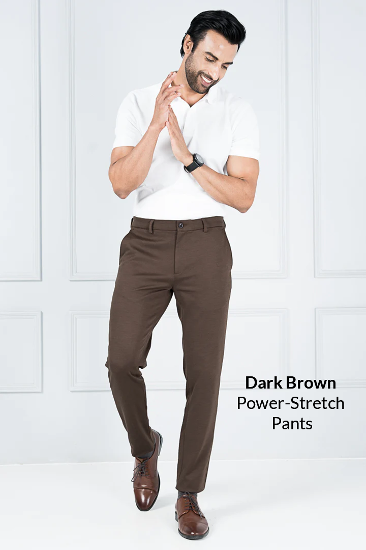 Dark Brown Power-stretch Pants