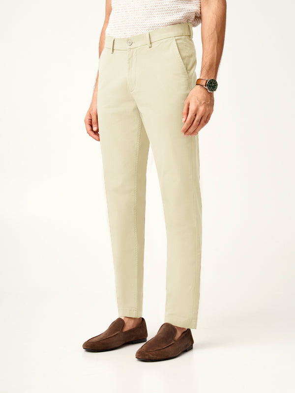 Opal Ecru Stretch Chinos