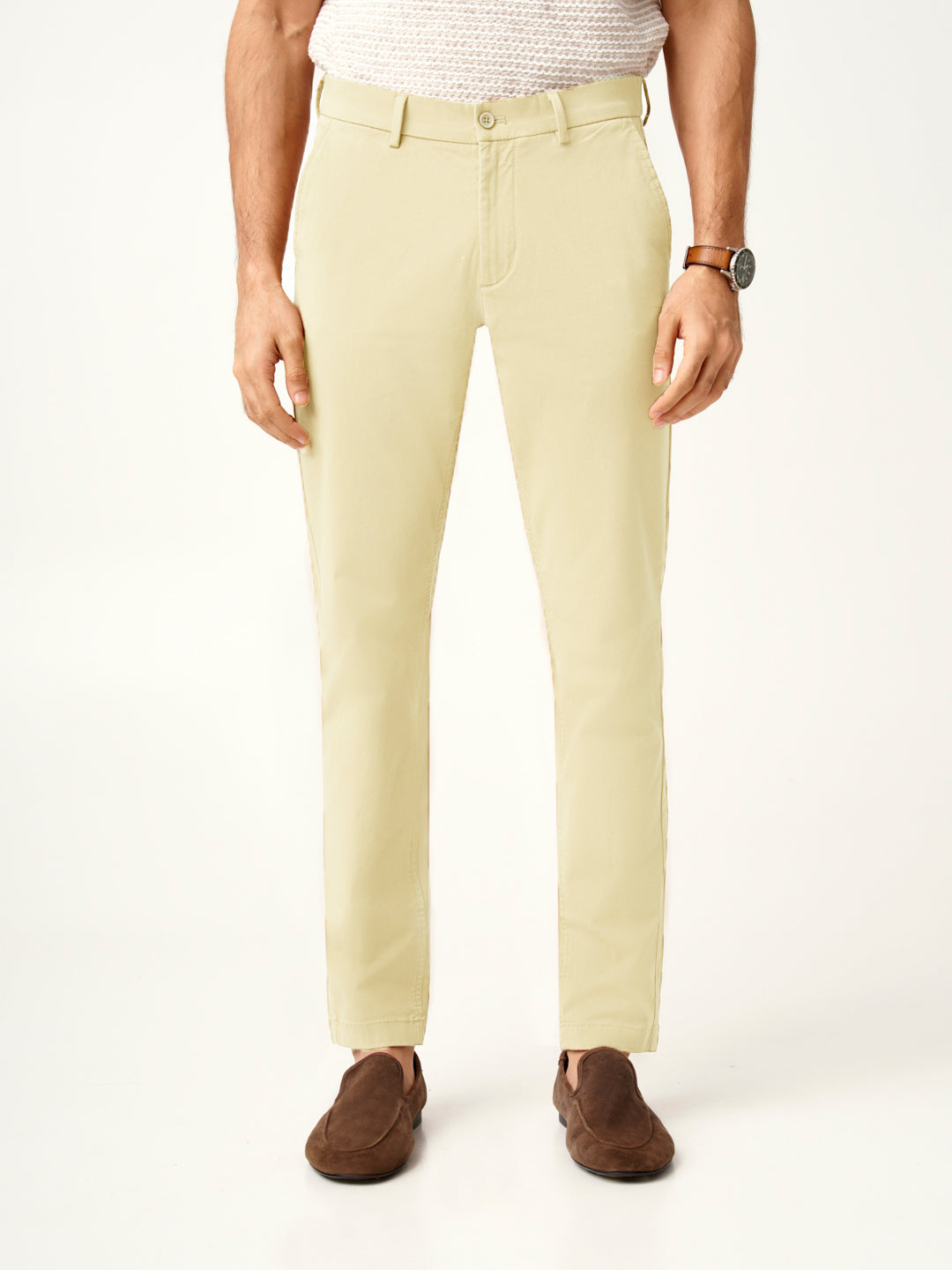 Opal Ecru Stretch Chinos