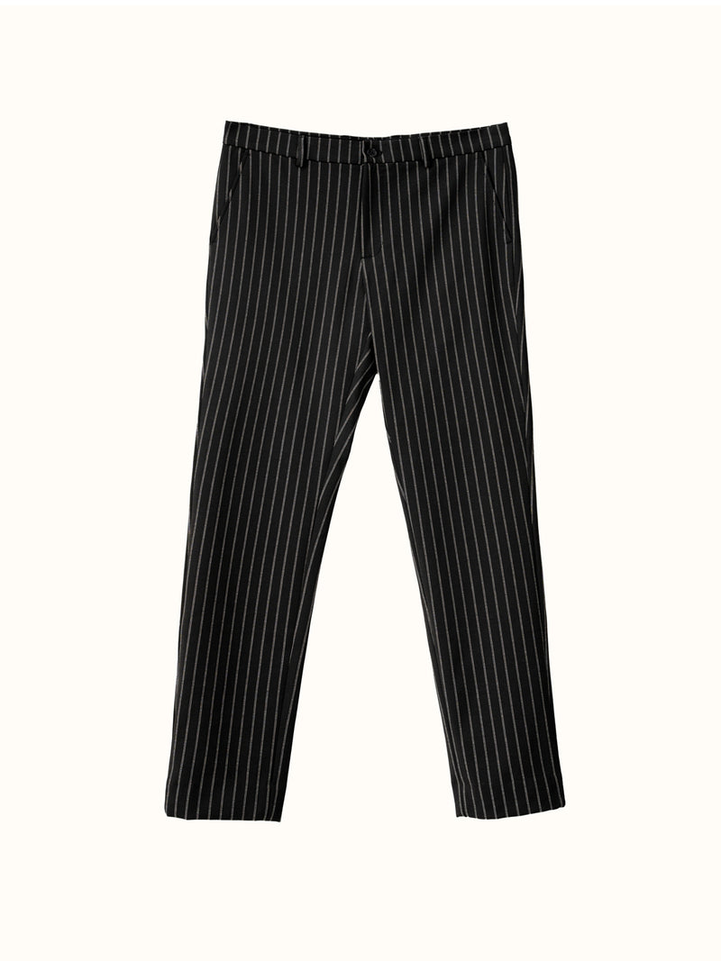 Black Stripe Power-Stretch Pants