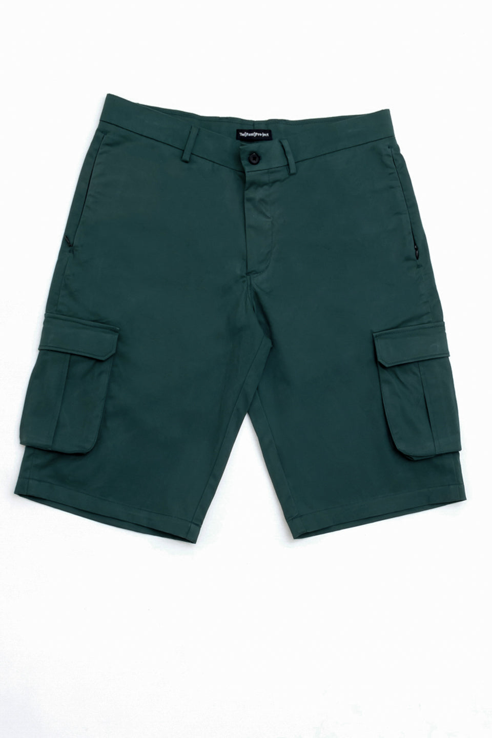 Forest Green Stretch Cargo Shorts
