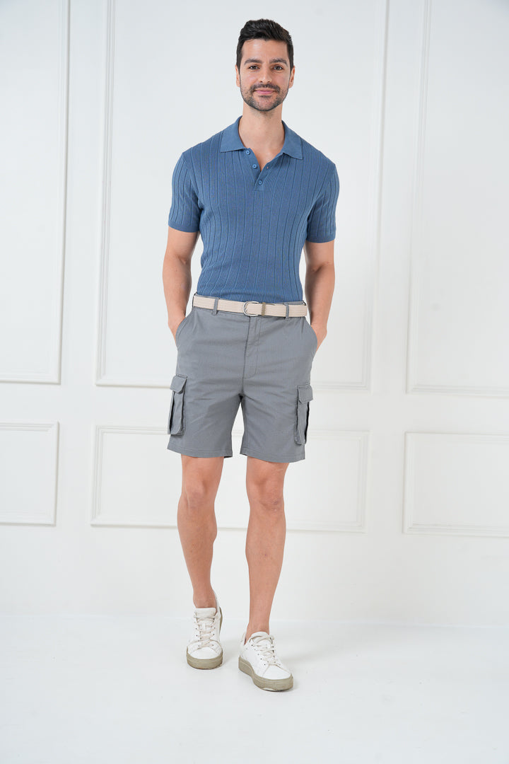 grey cargo shorts