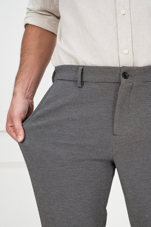 Grey Stretch Trousers