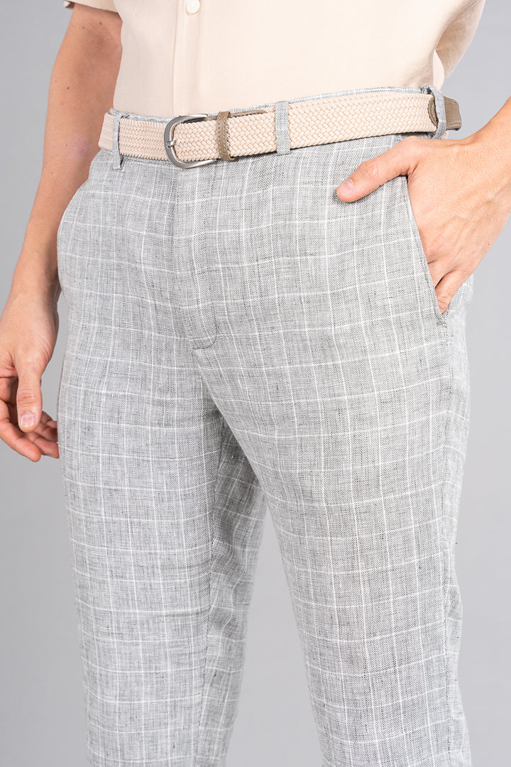 grey linen pants for men