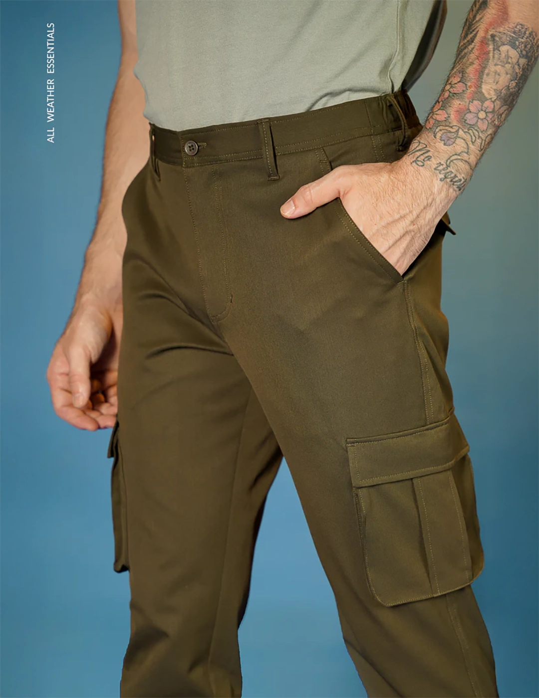 Olive All Weather Stretch Cargo Pants
