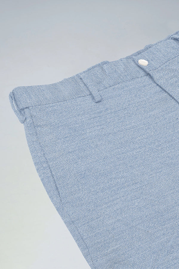 Textured Sky Blue All Weather Essential Stretch Pants