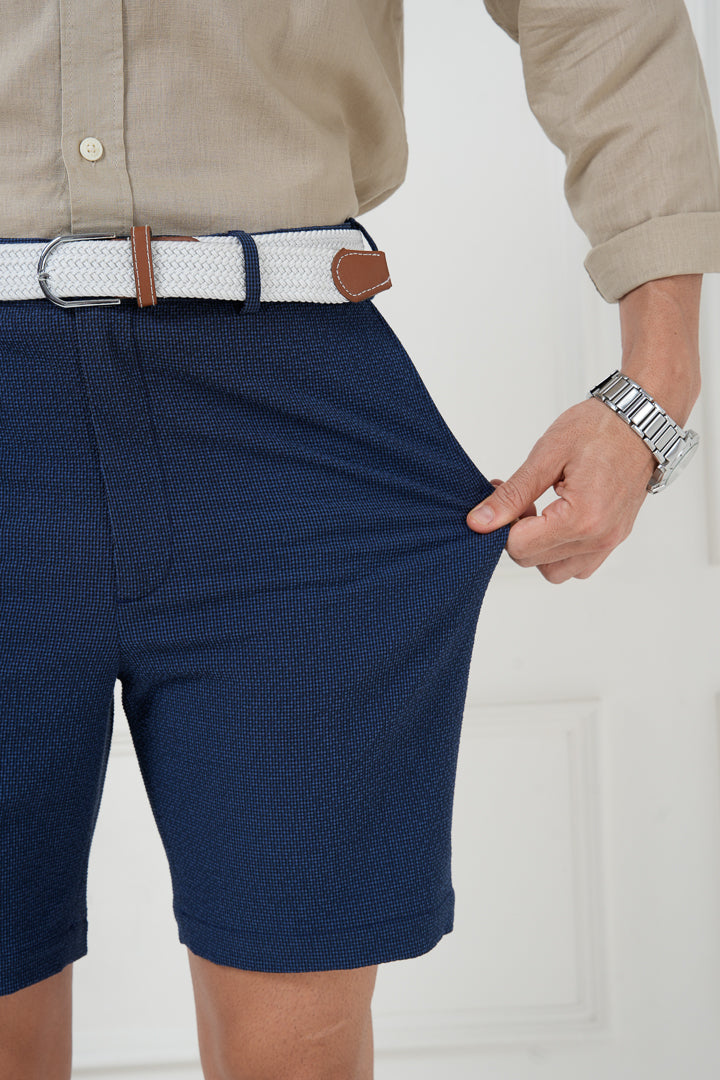 seersucker chino shorts for men