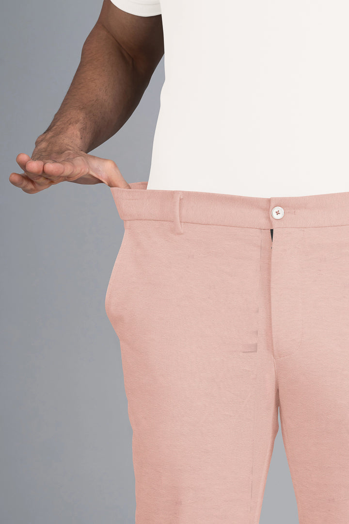 stretchy peach chinos