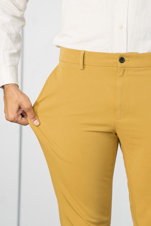 mustard yellow chinos men