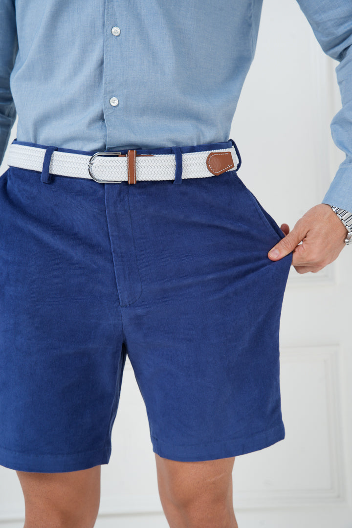 Columbia Blue Corduroy Stretch Chino Shorts