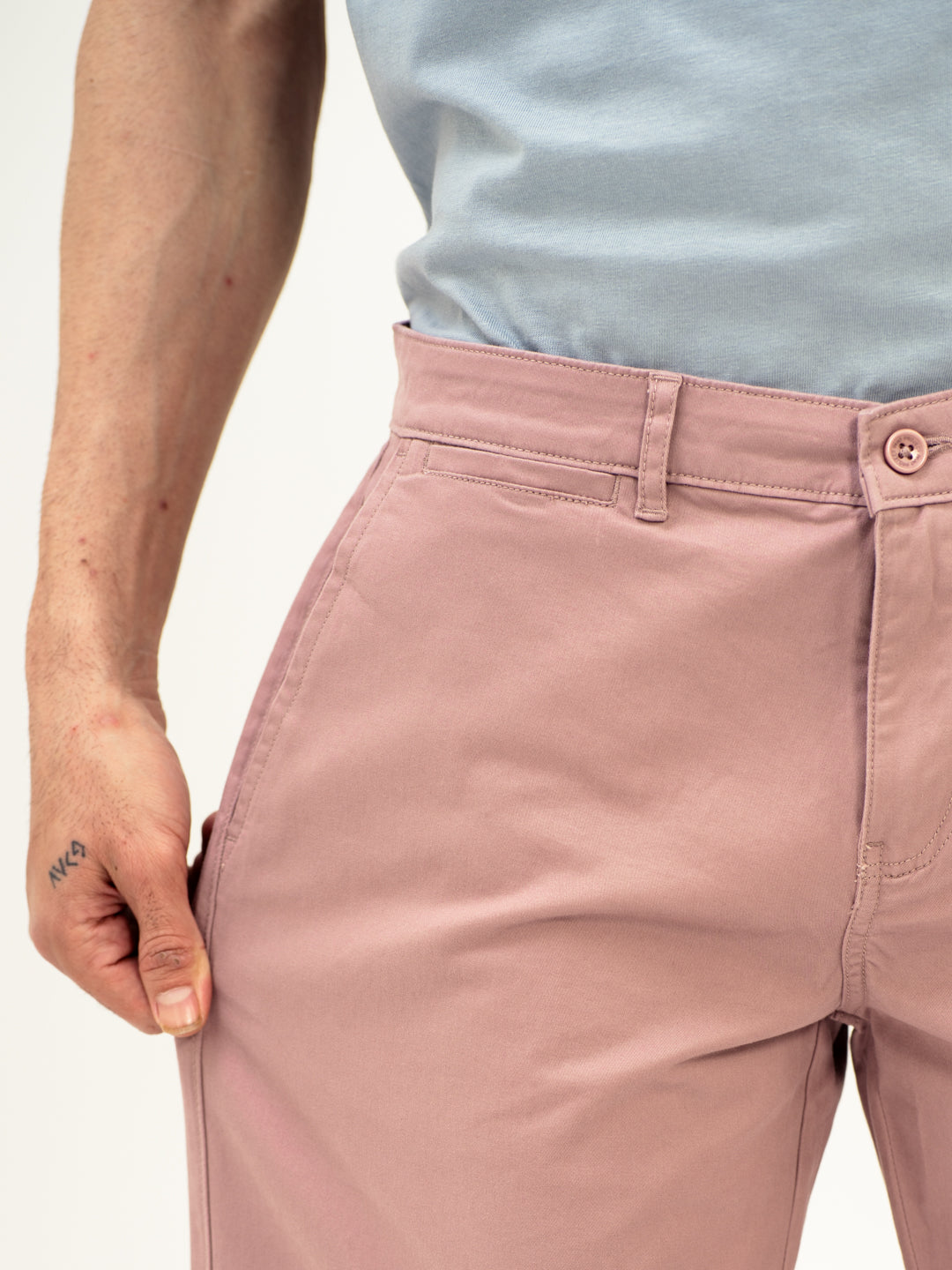 Pablo Pink Stretch Chino Shorts