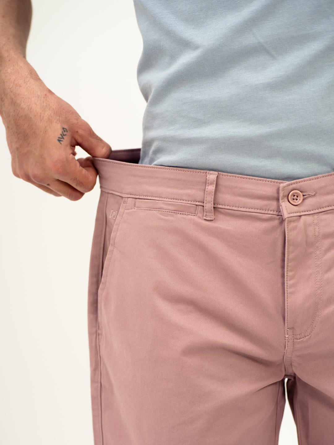 Pablo Pink Stretch Chino Shorts