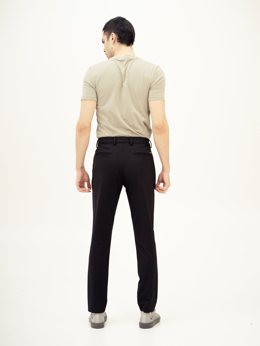 Piano Black Slim Fit Lightweight Power Stretch Pants