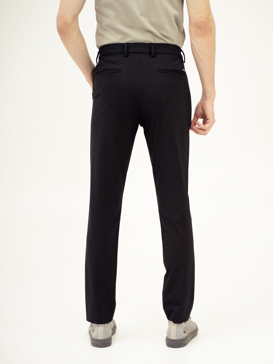 Piano Black Slim Fit Lightweight Power Stretch Pants