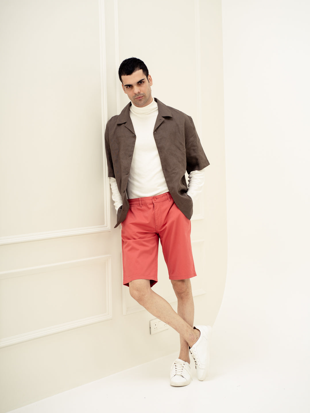 Rosco Red Stretch Chino Shorts