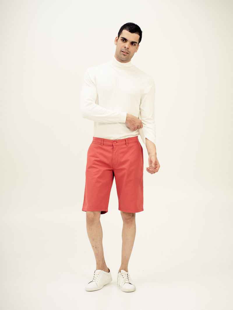 Rosco Red Stretch Chino Shorts