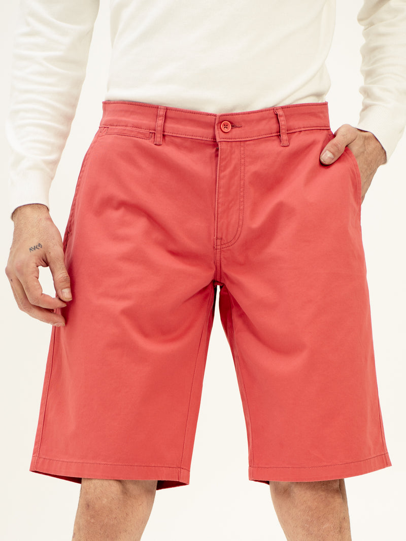 Rosco Red Stretch Chino Shorts