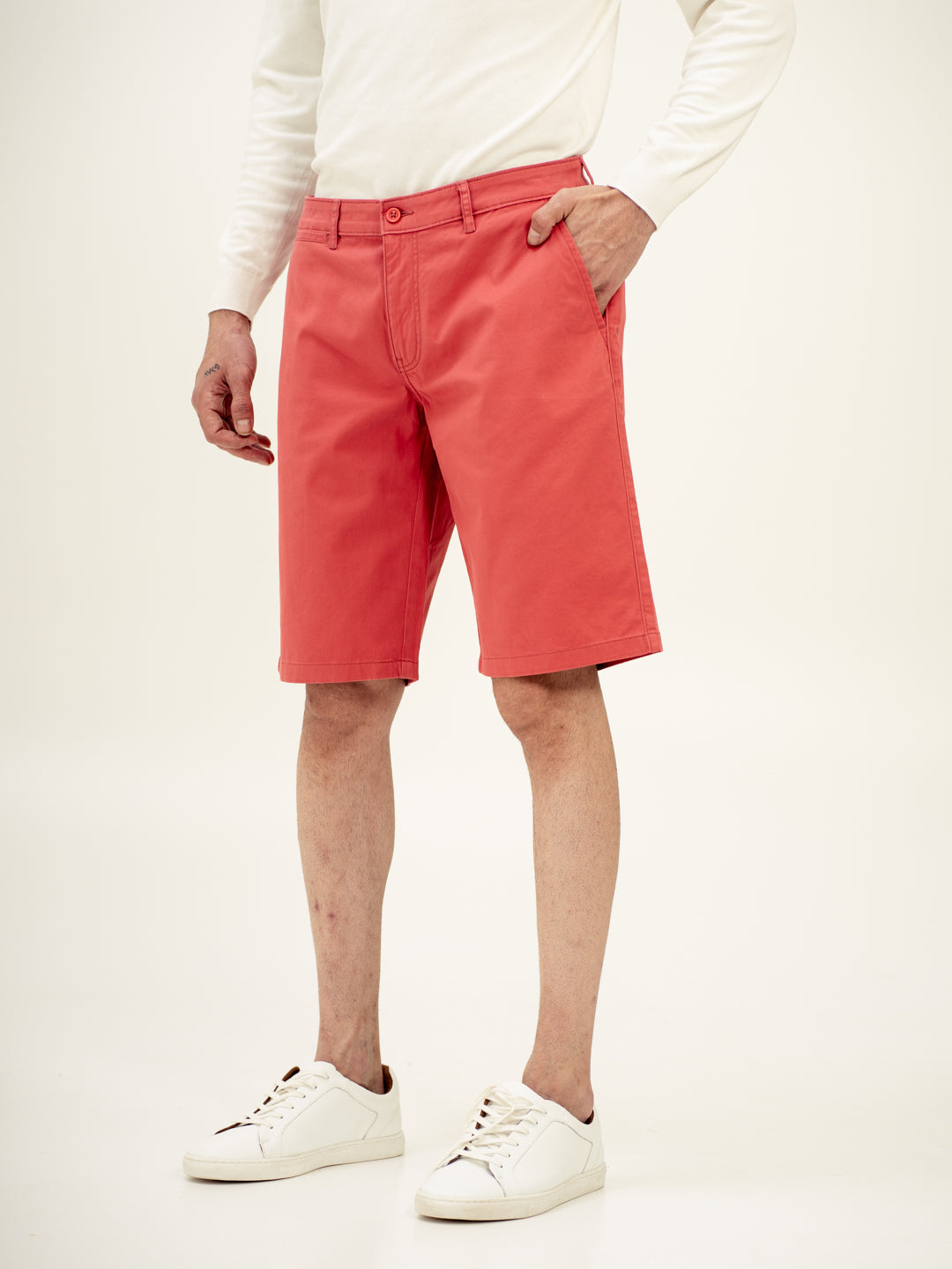 Rosco Red Stretch Chino Shorts