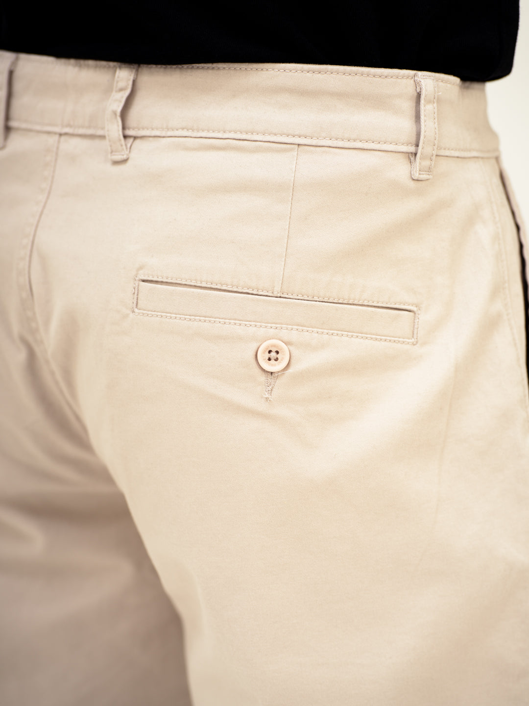 Claude Cream Stretch Chino Shorts