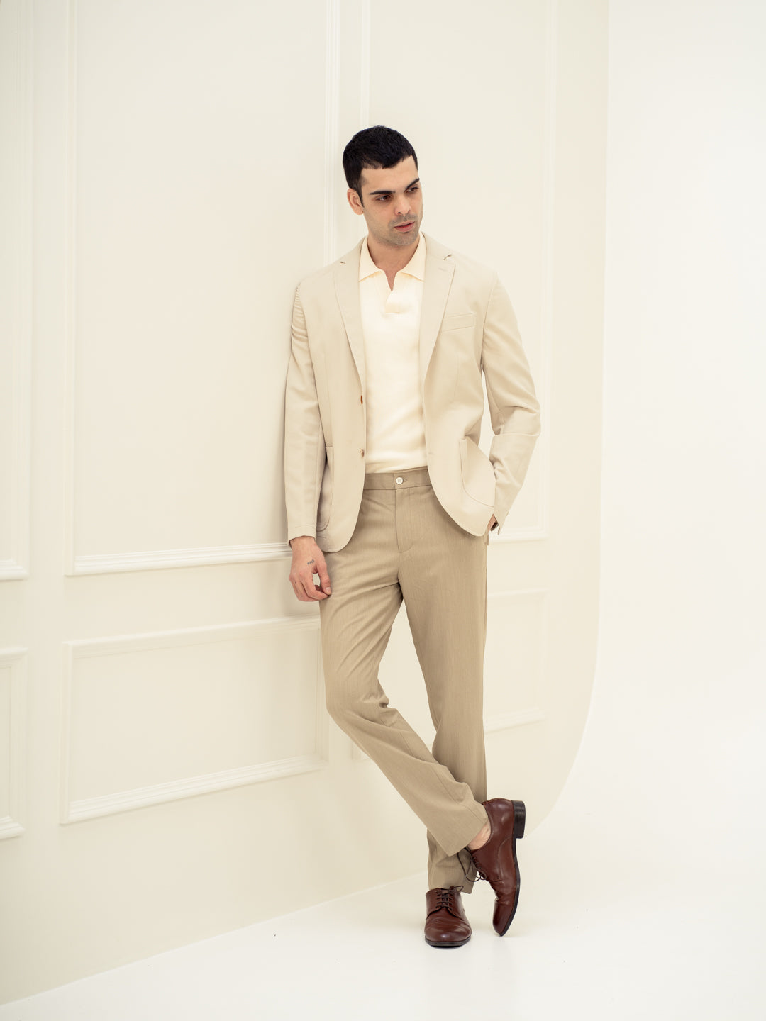 Maverick Khaki Twill Luxury Stretch Pants