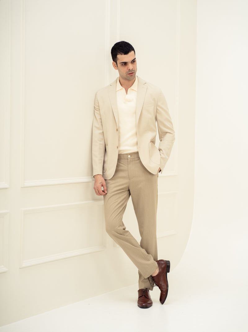 Maverick Khaki Twill Luxury Stretch Pants