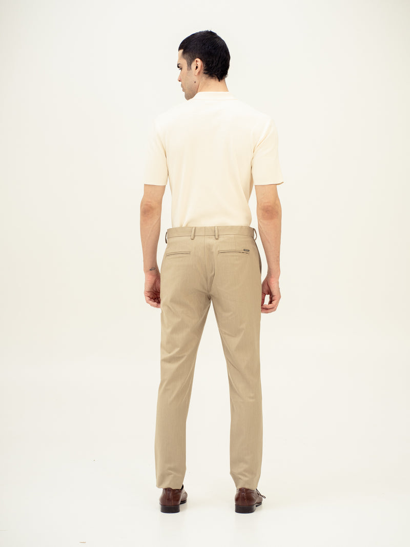 Maverick Khaki Twill Luxury Stretch Pants