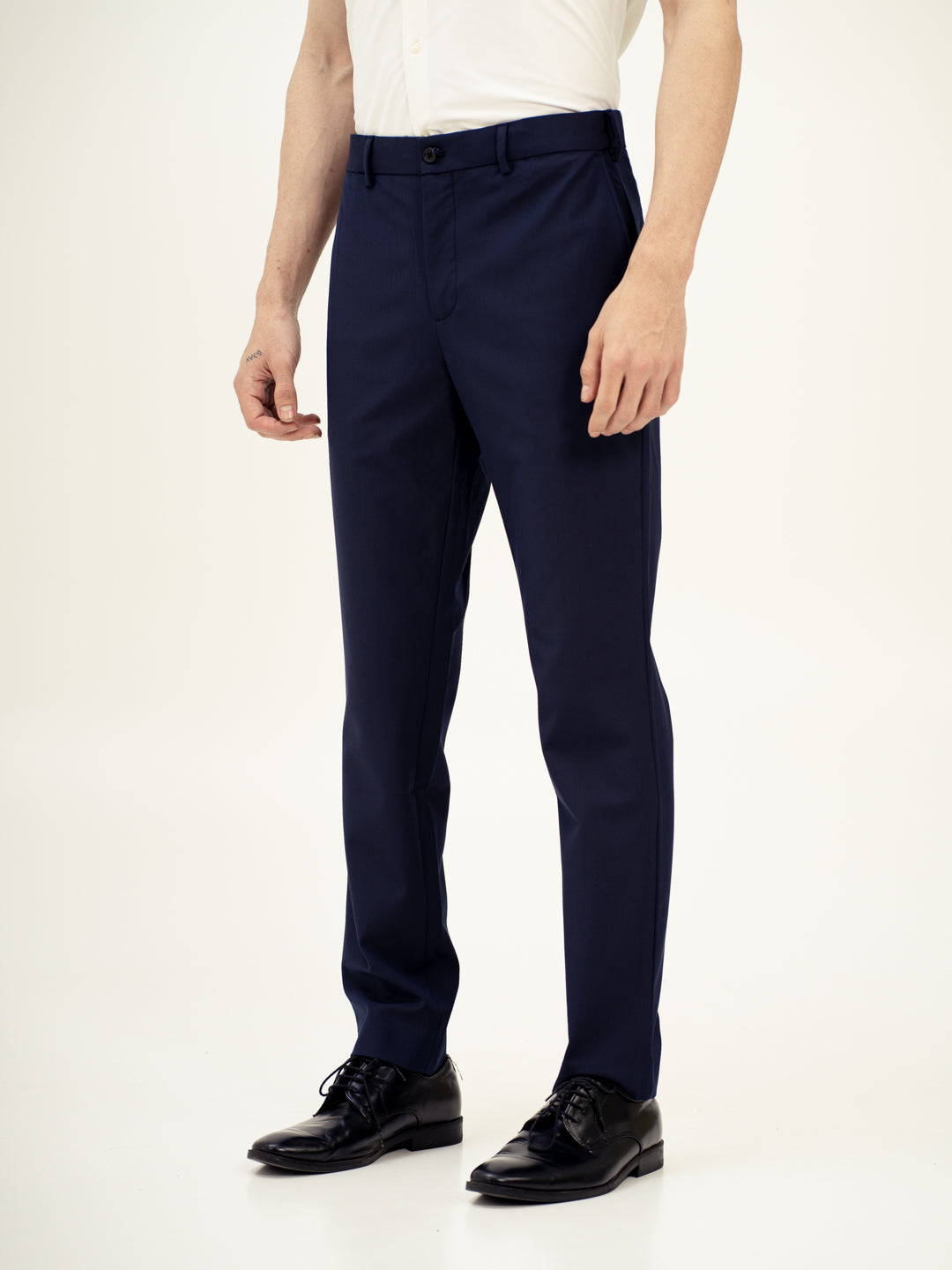 Cyber Navy Twill Luxury Stretch Pants