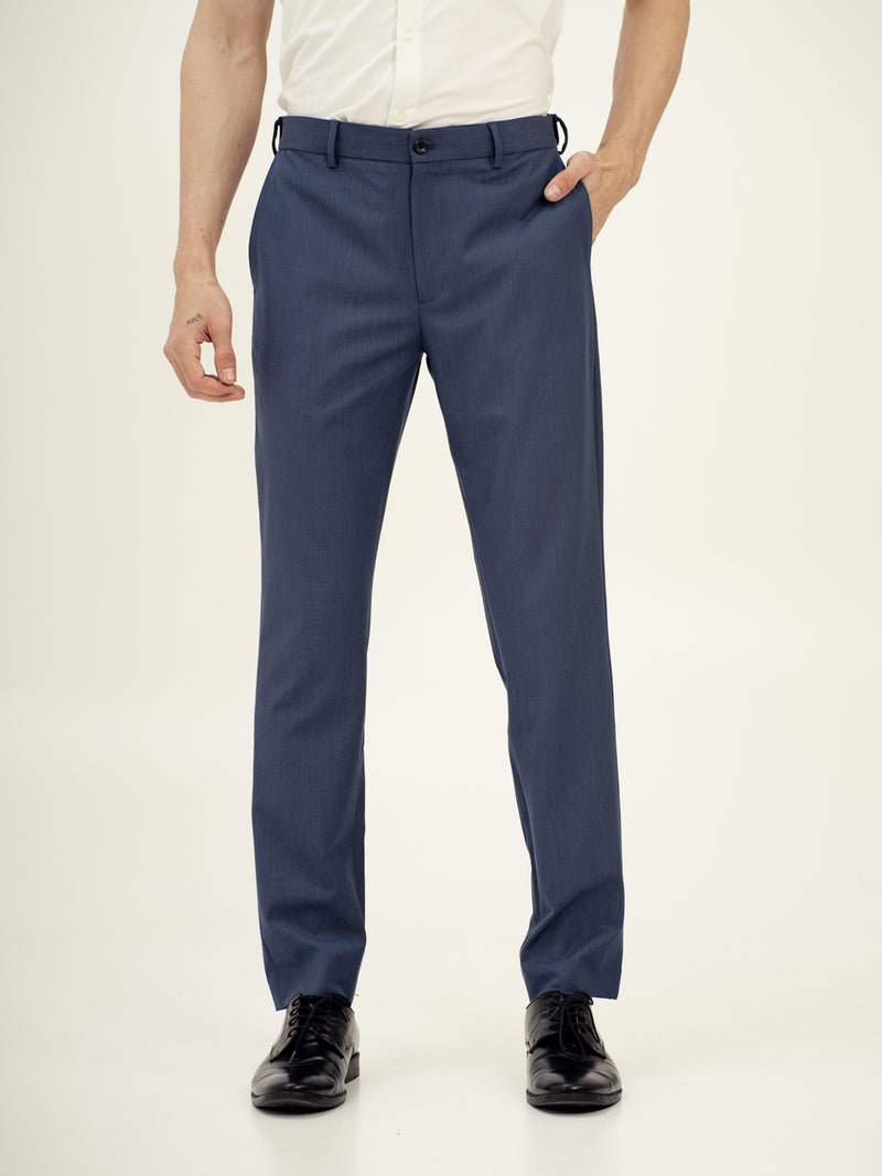 Canyon Blue Twill Luxury Stretch Pants