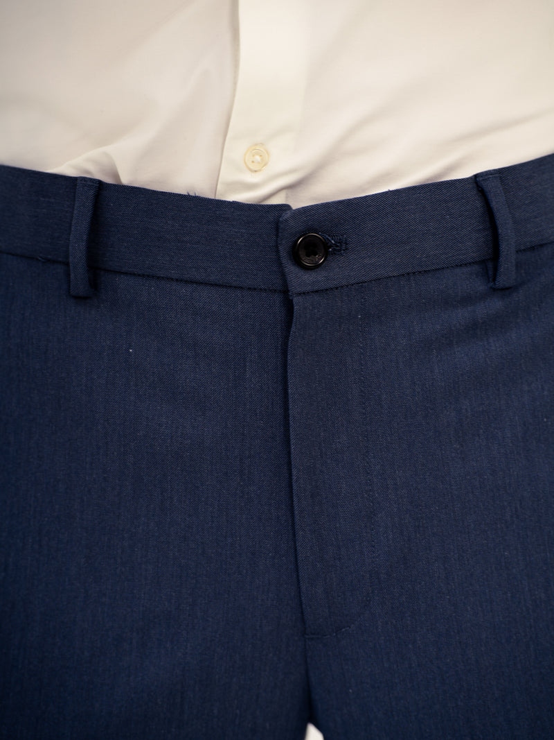 Canyon Blue Twill Luxury Stretch Pants