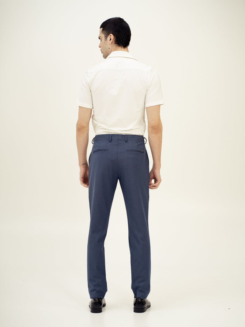 Canyon Blue Twill Luxury Stretch Pants